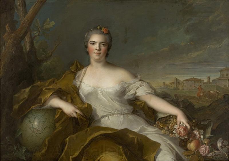 Jjean-Marc nattier Princess Louise-elisabeth of France - The Earth Norge oil painting art
